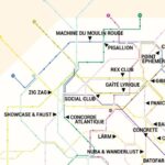 carte du métro des clubs à Paris