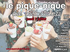 Pique-Nique des Célibataires (partout en France) @ Paris, Lyon, Lille, Troyes, Nantes, Nice, Marseille, Bordeaux, Montpellier
